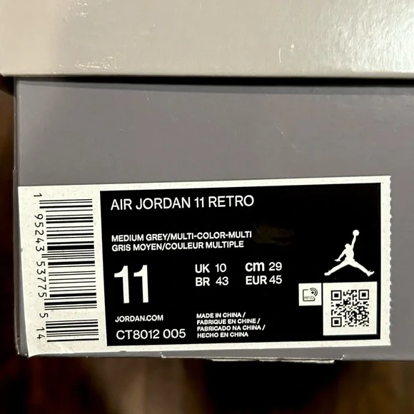 Brand New Jordan 11 Retro “Cool Grey” (2021)